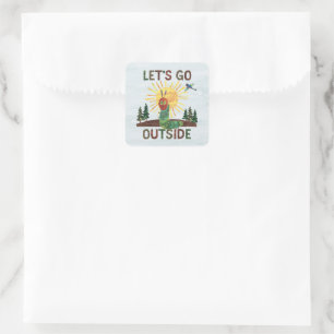 Eric Carle Let’s Go Outside Square Sticker