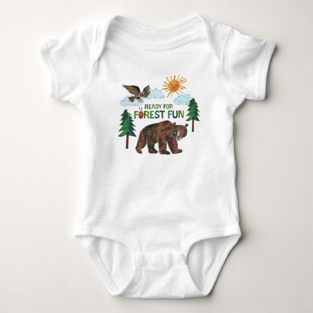 Eric Carle | Ready for Forest Fun Baby Bodysuit (Front)