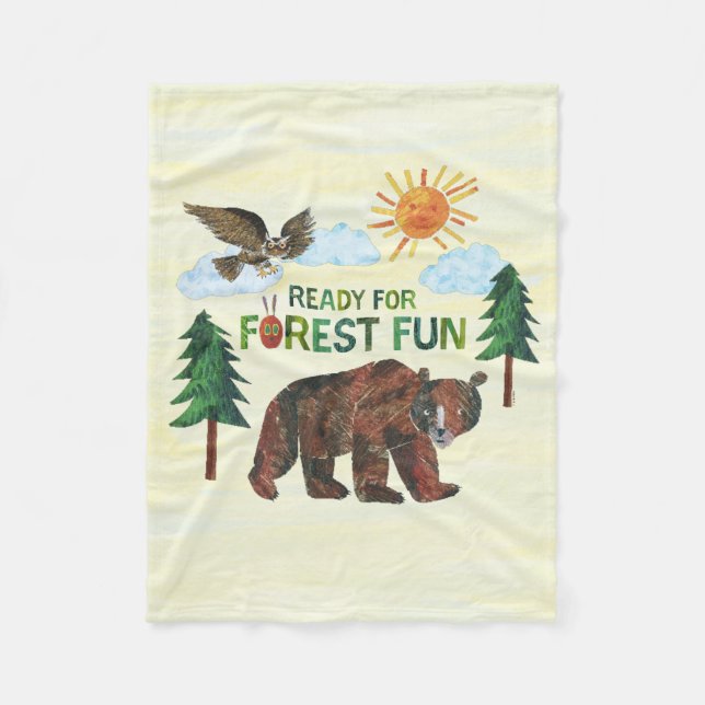 Eric Carle | Ready for Forest Fun Fleece Blanket (Front)