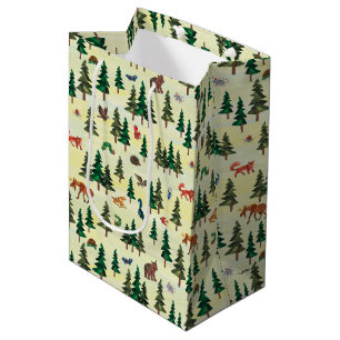 Eric Carle   Ready for Forest Fun Pattern Medium Gift Bag