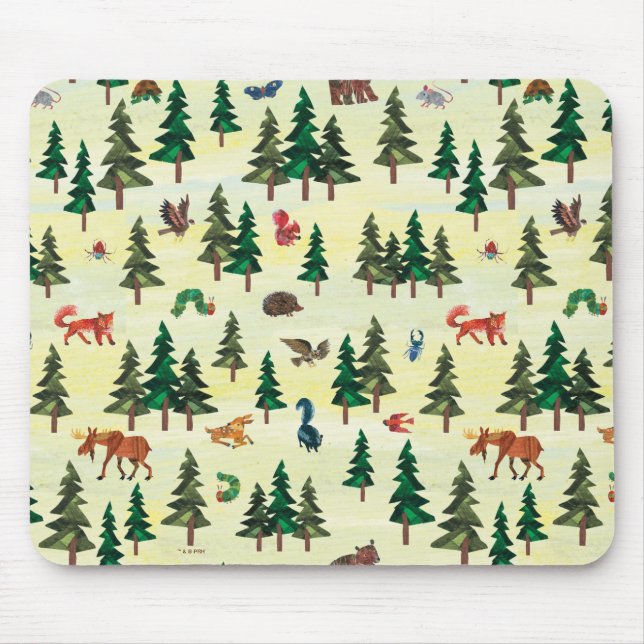 Eric Carle | Ready for Forest Fun Pattern Mouse Mat (Front)