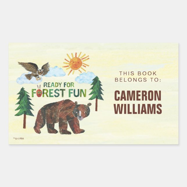 Eric Carle | Ready for Forest Fun Rectangular Sticker (Front)
