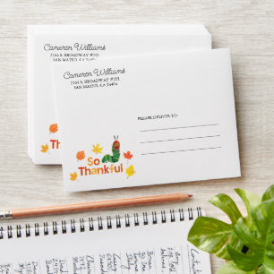 Eric Carle   So Thankful Caterpillar Envelope
