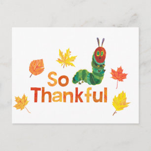 Eric Carle So Thankful Caterpillar Postcard
