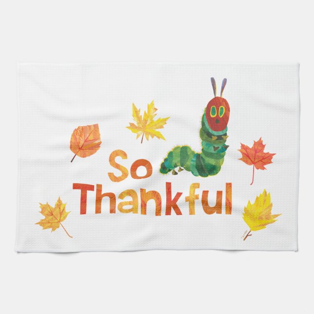 Eric Carle | So Thankful Caterpillar Tea Towel (Horizontal)