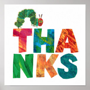 Eric Carle   Thanks Caterpillar Poster