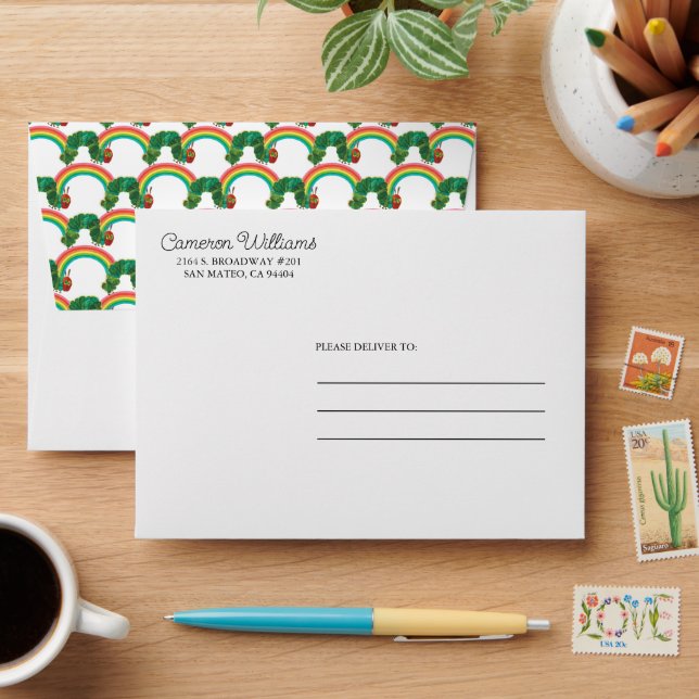 Eric Carle | The Very Hungry Caterpillar Pattern Envelope (Desk)