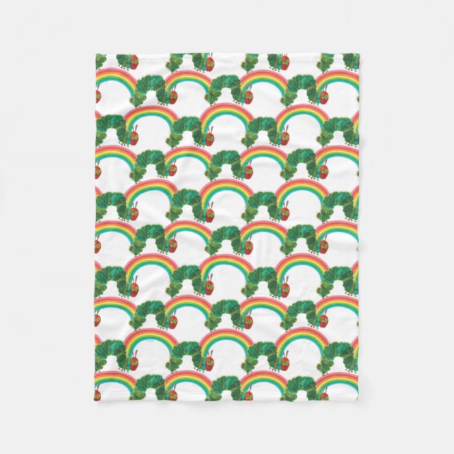 Eric Carle The Very Hungry Caterpillar Pattern Fleece Blanket (Front)