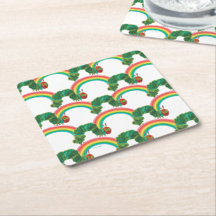 Eric Carle   The Very Hungry Caterpillar Pattern Square Paper Coaster