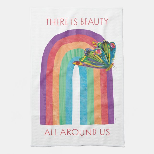 Eric Carle There | Is Beauty All Around Us Tea Towel (Vertical)