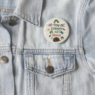 Eric Carle   Tiny Critters All About 6 Cm Round Badge