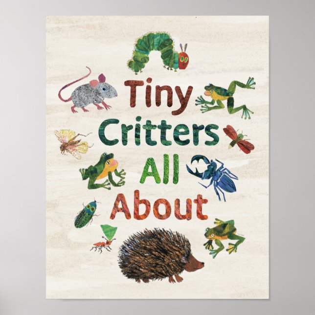 Eric Carle | Tiny Critters All About Poster (Front)