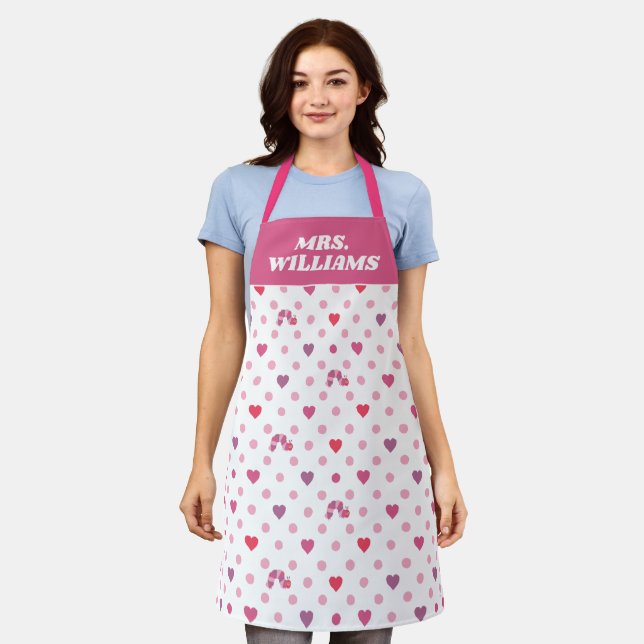 Eric Carle | Valentine Heart | Personalise Apron (Worn)