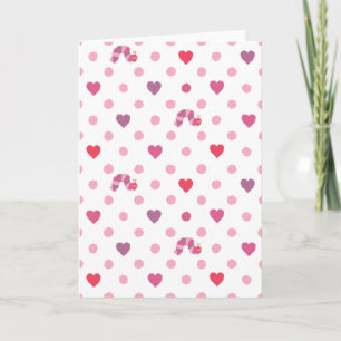 Eric Carle Valentine Heart Polka Dot Pattern Card