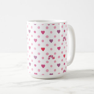 Eric Carle   Valentine Heart Polka Dot Pattern Coffee Mug