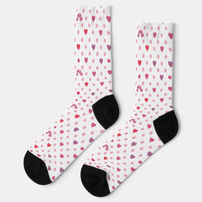 Eric Carle | Valentine Heart Polka Dot Pattern Socks (Left)
