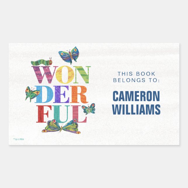 Eric Carle | Wonderful Rectangular Sticker (Front)