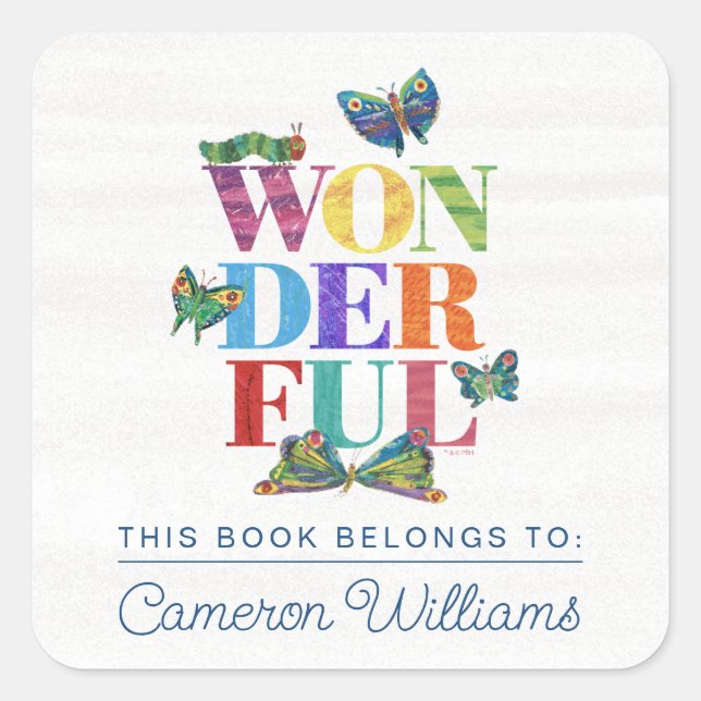 Eric Carle | Wonderful Square Sticker (Front)