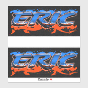 Eric First Name Graffiti Sticker