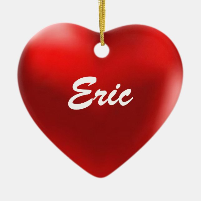 Eric Ornament Heart (Front)