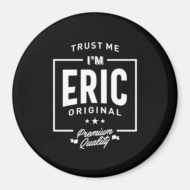 Eric Personalised Name Birthday Gift Magnet (Front)