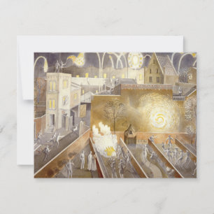 Eric Ravilious art,  November 5th Card