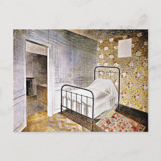Eric Ravilious art, The Bedstead Holiday Postcard (Front)