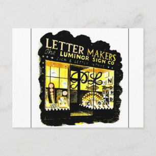 Eric Ravilious art, The Letter Makers Postcard