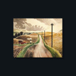 Eric Ravilious art, Wiltshire Landscape, Canvas Print<br><div class="desc">Eric Ravilious popular painting,  Wiltshire Landscape</div>