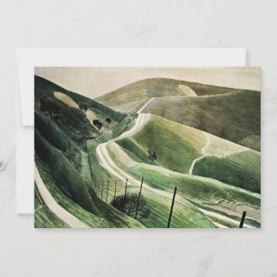 Eric Ravilious - Chalk Paths, Card