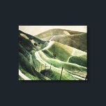 Eric Ravilious - Chalk Paths, famous artwork Canvas Print<br><div class="desc">Eric Ravilious artwork,  Chalk Paths,  popular painting</div>
