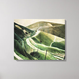 Eric Ravilious - Chalk Paths, famous artwork Canvas Print