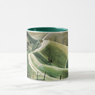 Eric Ravilious - Chalk Paths, famous artwork Mug