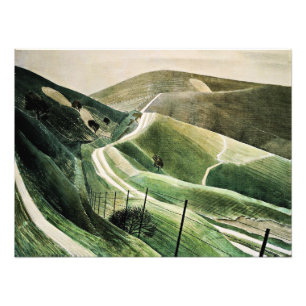 Eric Ravilious - Chalk Paths, Photo Print