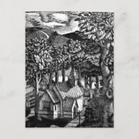 Eric Ravilious - Church under a Hill