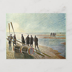 Eric Ravilious - Dangerous Work at Low Tide Postcard