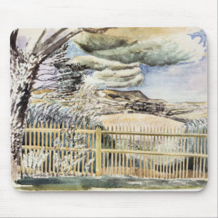 Eric Ravilious - Firle Beacon, fine art painting Mouse Mat