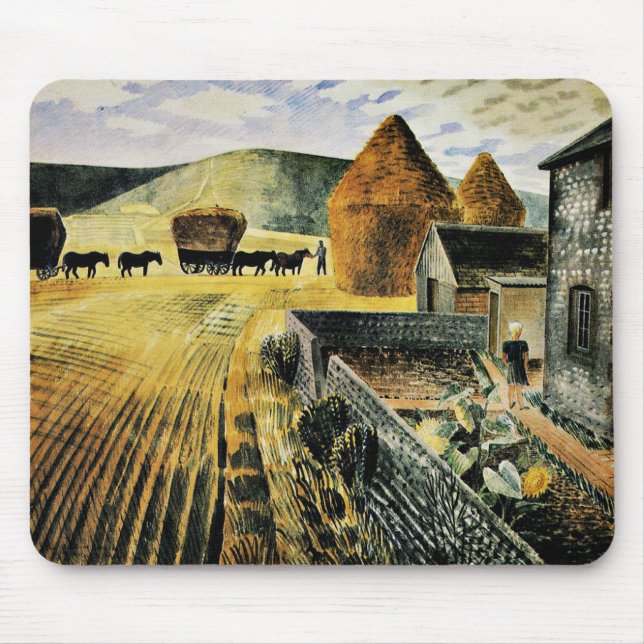 Eric Ravilious - Furlongs Mouse Mat (Front)