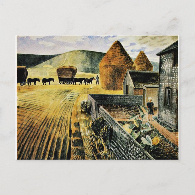 Eric Ravilious - Furlongs Postcard (Front)