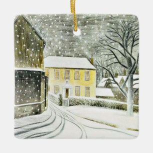 Eric Ravilious - Hallstead Road in Snow, Ceramic Ornament