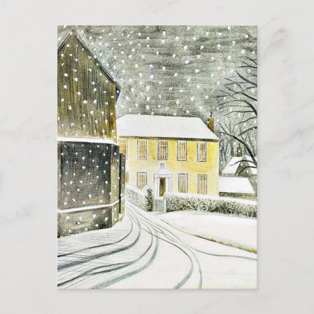 Eric Ravilious - Hallstead Road in Snow, Postcard (Front)