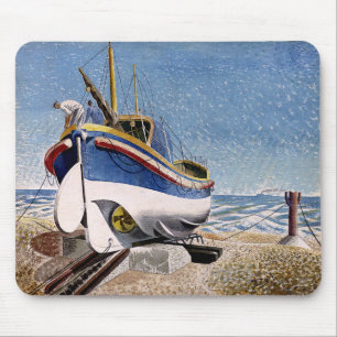 Eric Ravilious - Lifeboat at Adelburgh,  Mouse Mat