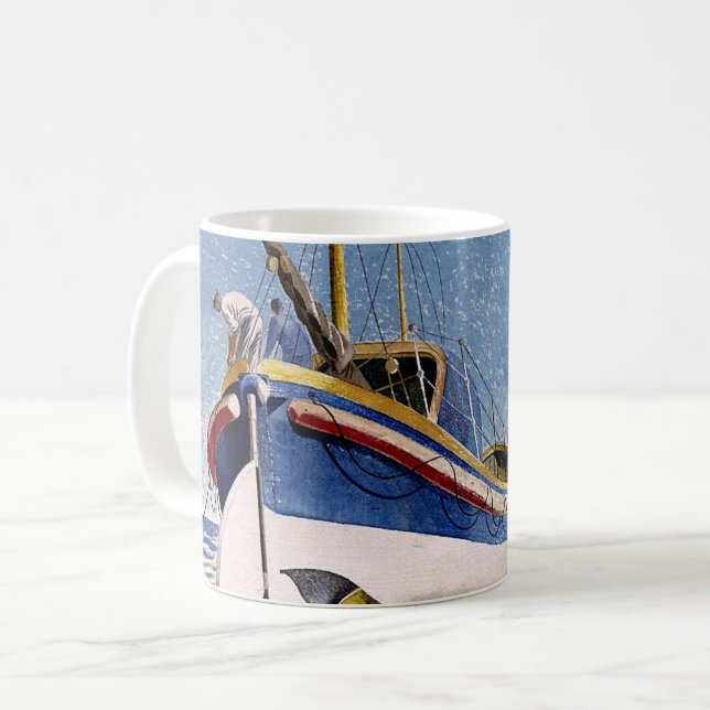 Eric Ravilious - Lifeboat,   Coffee Mug (Front Left)
