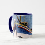 Eric Ravilious - Lifeboat, Mug<br><div class="desc">Eric Ravilious artwork, Lifeboat, 1938.</div>