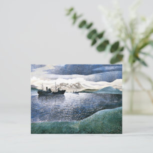 Eric Ravilious - Norway, magic realism art Postcard