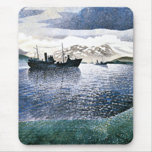 Eric Ravilious - Norway, magic realism, Mouse Mat