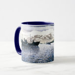 Eric Ravilious - Norway, magic realism, Mug<br><div class="desc">Eric Ravilious famous painting,  Norway.</div>