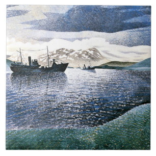 Eric Ravilious - Norway, magic realism, Tile