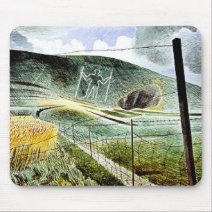 Eric Ravilious - The Wilmington Giant,  Mouse Mat