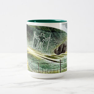 Eric Ravilious - The Wilmington Giant,  Two-Tone Coffee Mug